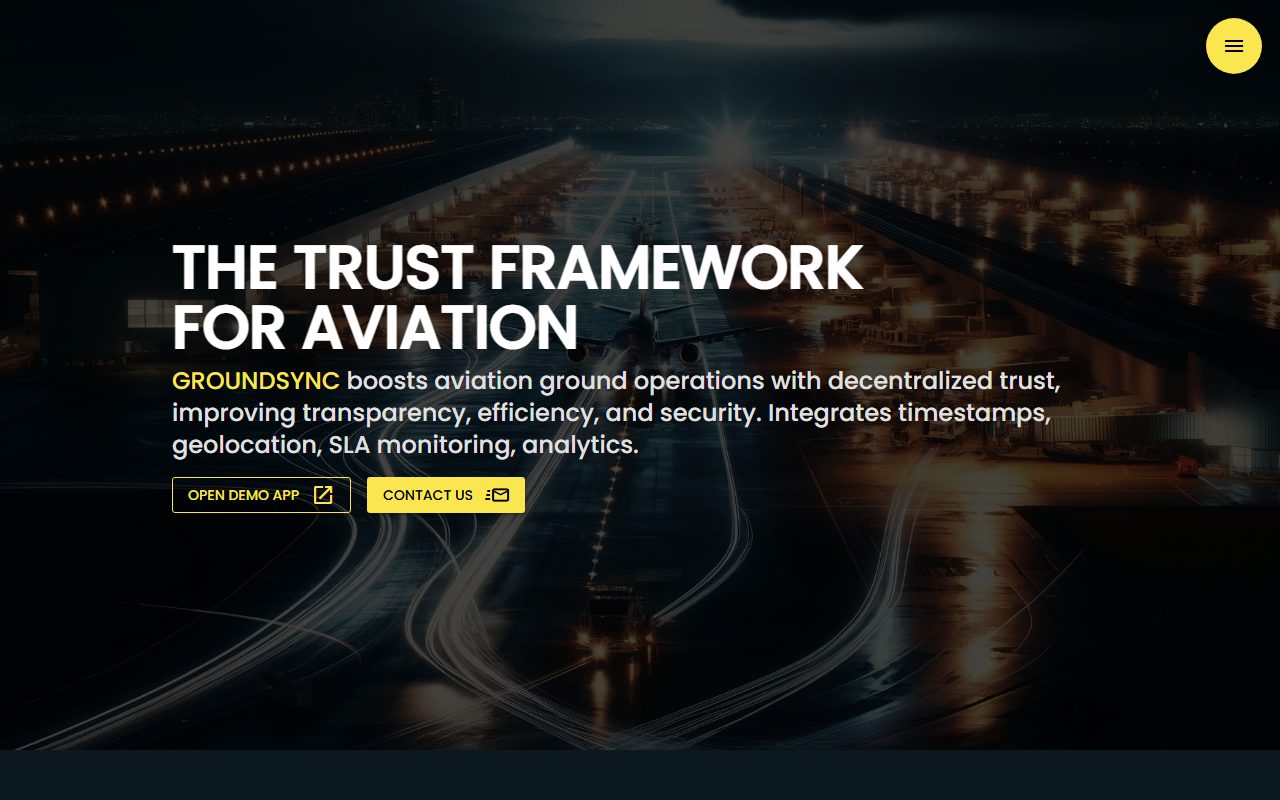 GroundSync: live product screenshot